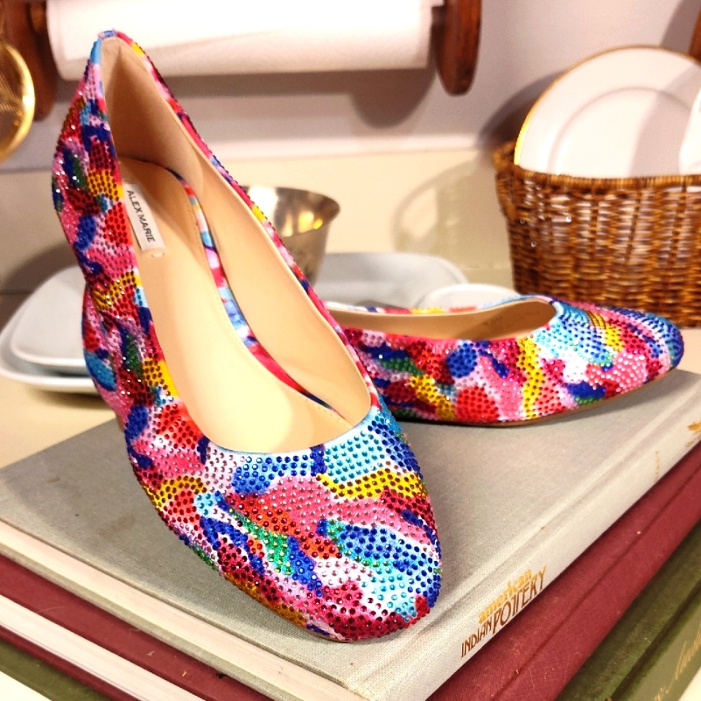 Alex Marie beautifully colored slip-on flats for spring 9.5 new
